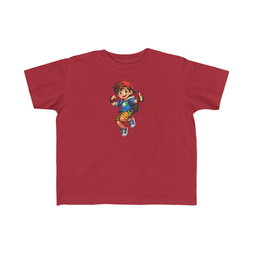 Toddler Tee — Lightning Superhero Character Graphic