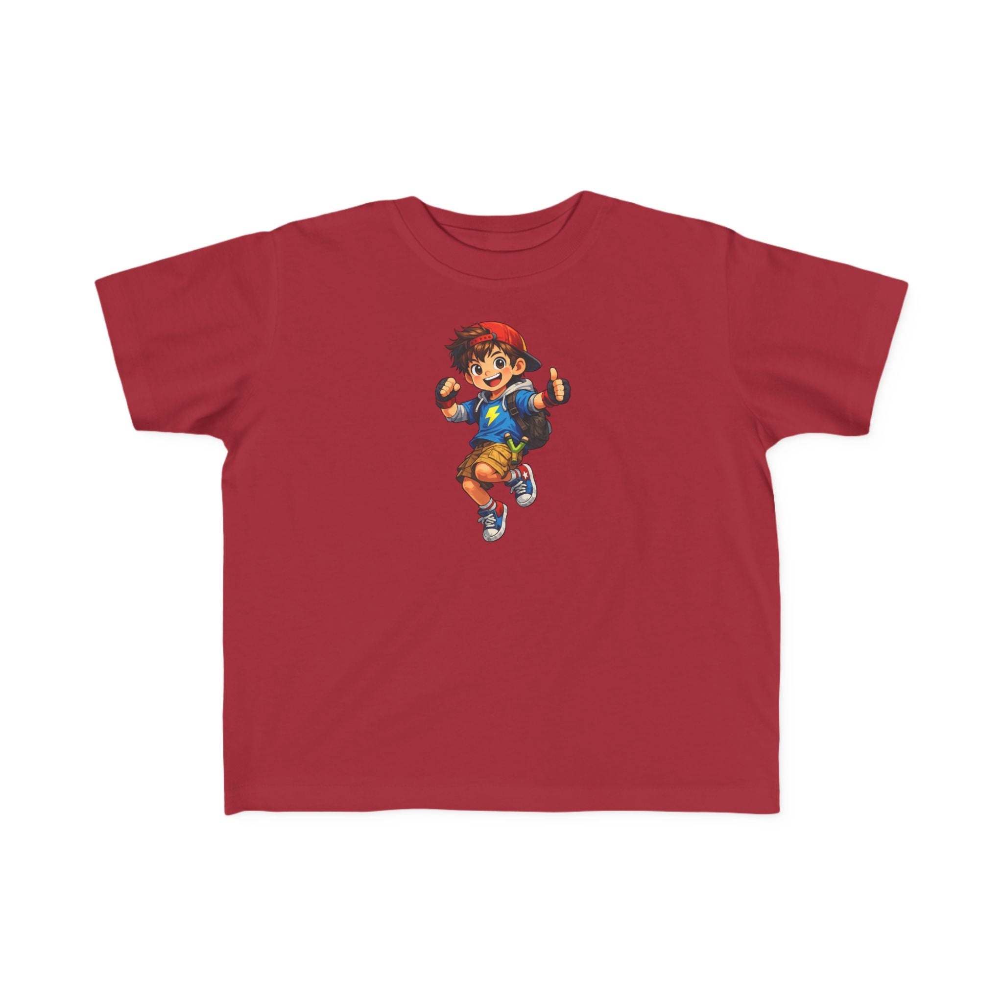 Toddler Tee — Lightning Superhero Character Graphic