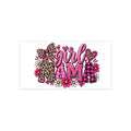 Girl Mama Bumper Sticker — Pink Leopard, Plaid & Floral Car Decal