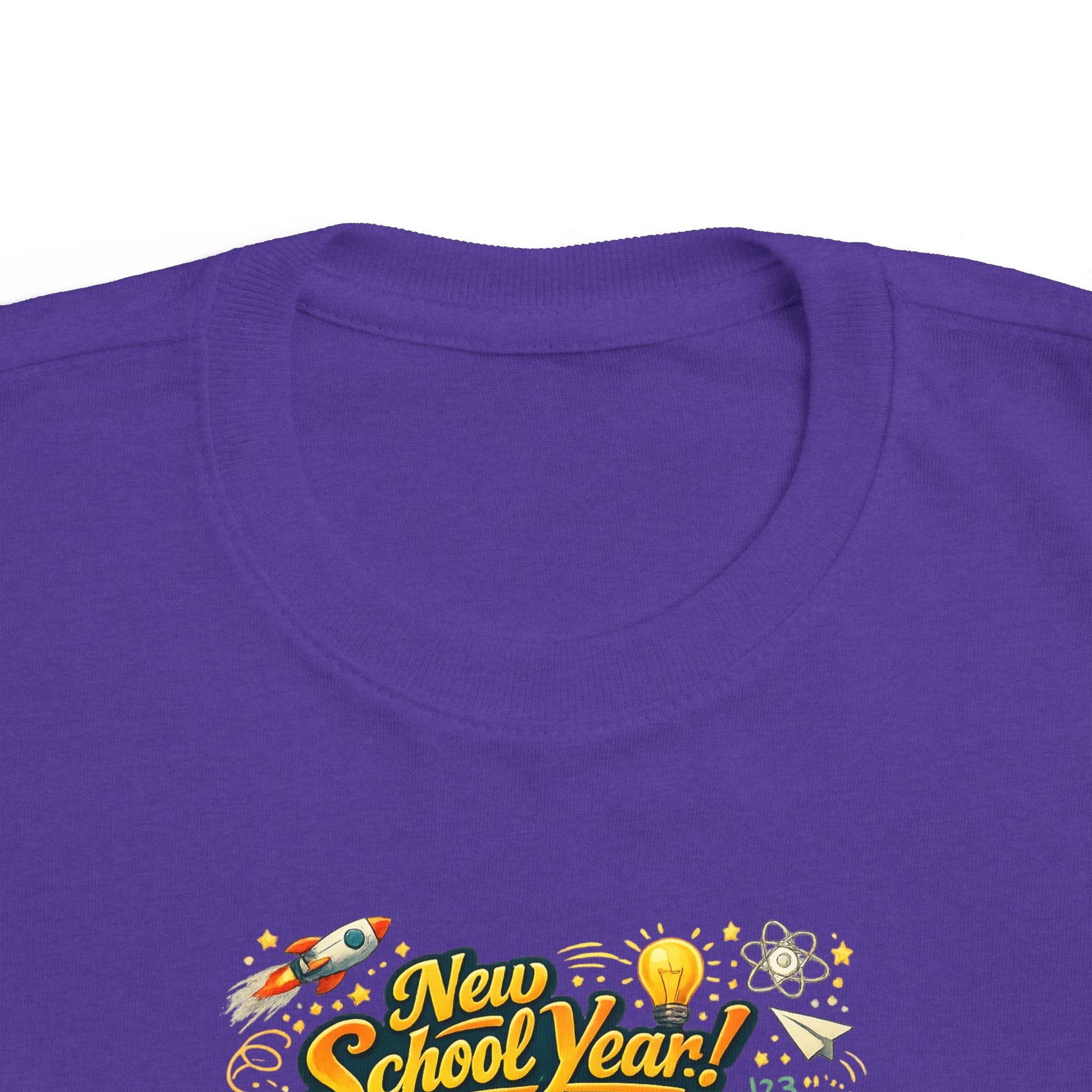 Toddler Tee — "New School Year, New Me" Back-to-School Graphic Shirt