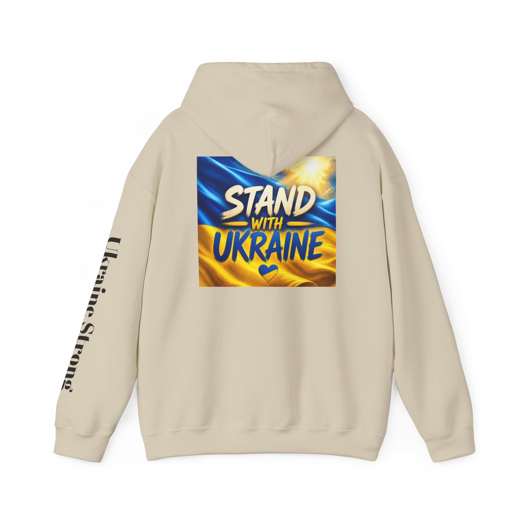 Stand With Ukraine Hoodie — Support Ukraine Graphic Pullover ("Stand With Ukraine")
