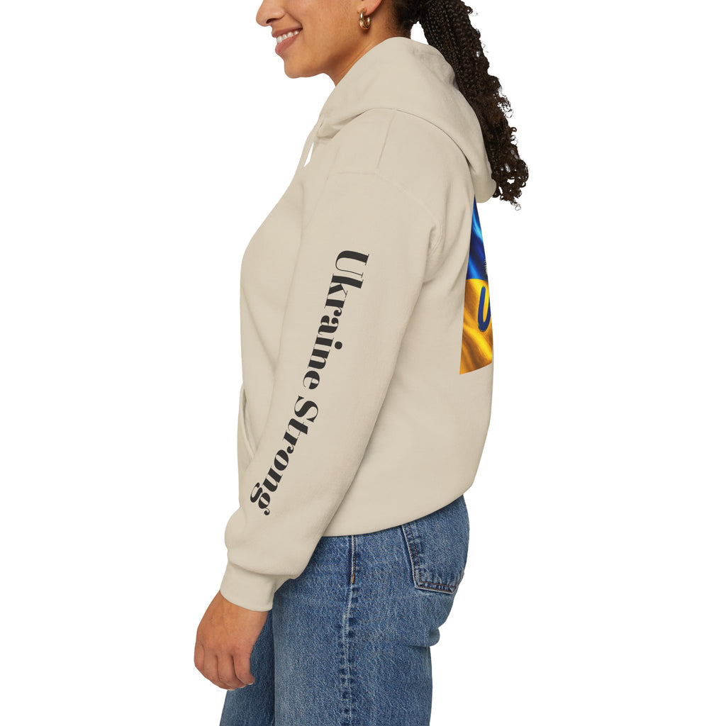 Stand With Ukraine Hoodie — Support Ukraine Graphic Pullover ("Stand With Ukraine")