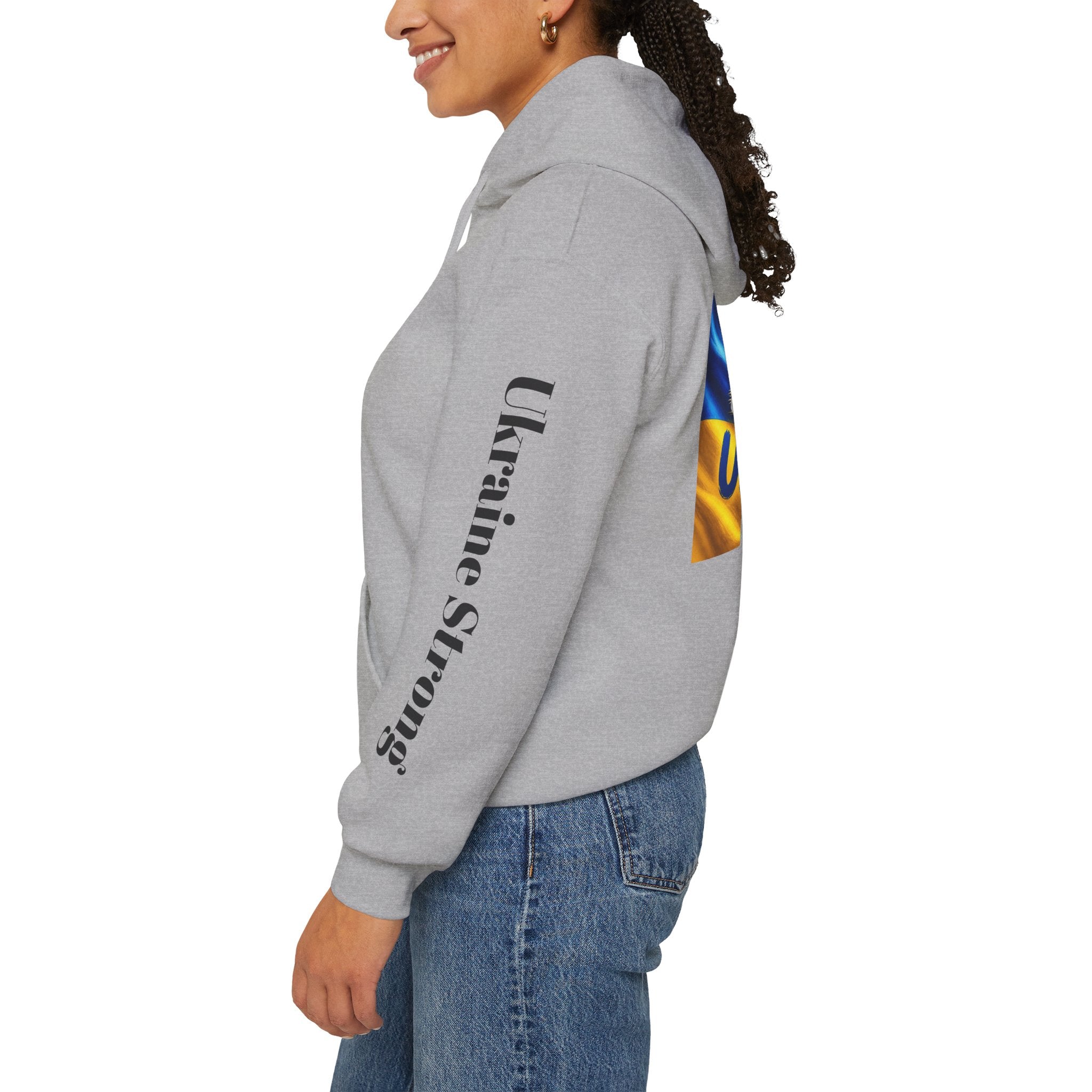 Stand With Ukraine Hoodie — Support Ukraine Graphic Pullover ("Stand With Ukraine")