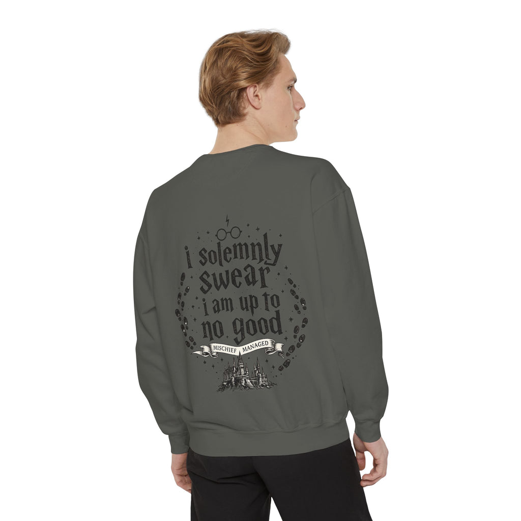 Solemnly Swear Sweatshirt — 'I Solemnly Swear I Am Up to No Good' Graphic Sweatshirt