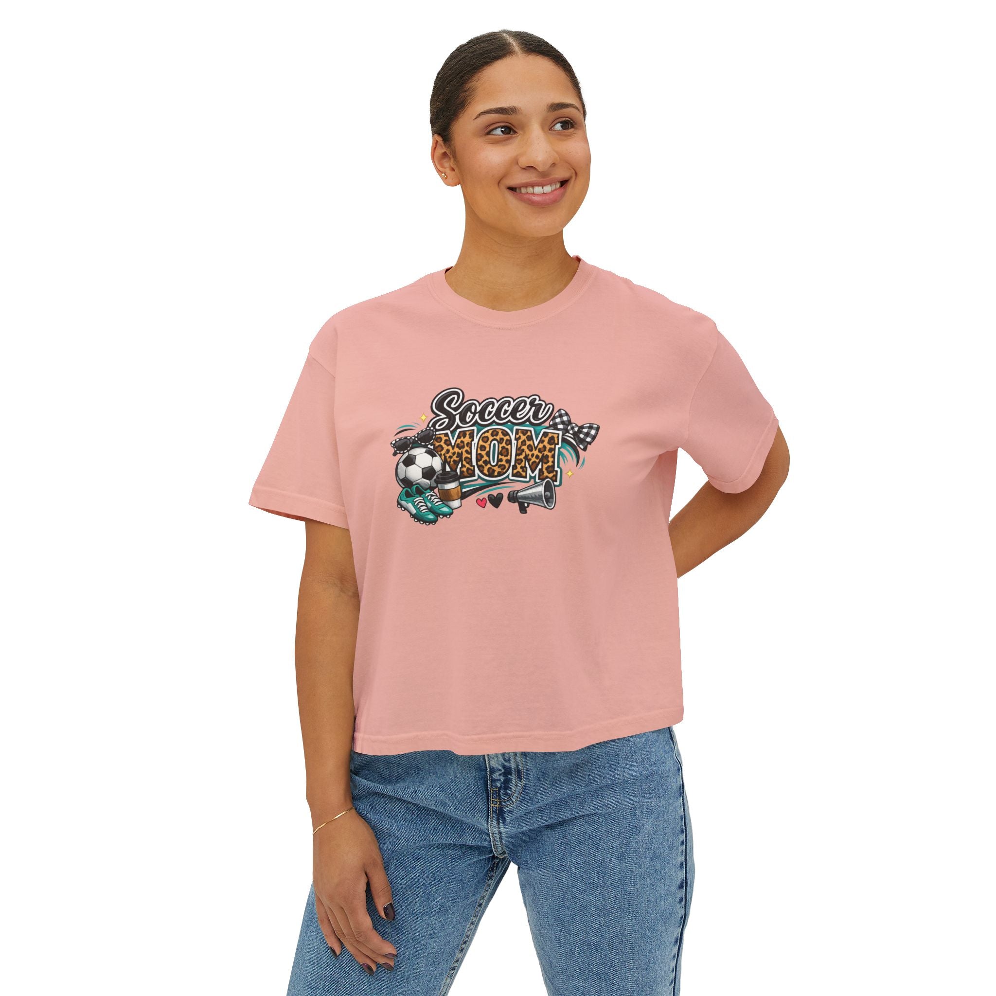 Soccer Mom Boxy Tee — Women's Casual Soccer Mom Shirt