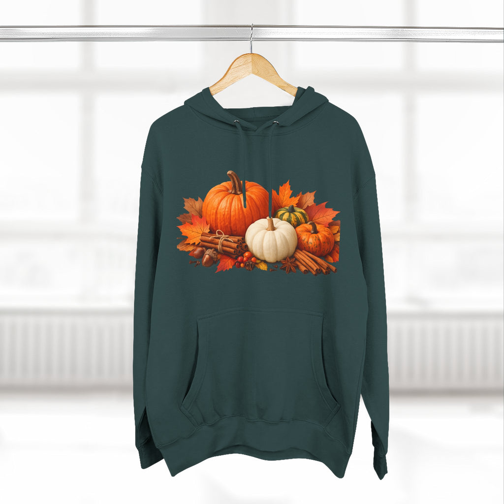 Autumn Pumpkin Fall Hoodie — Cozy Thanksgiving Harvest Sweatshirt