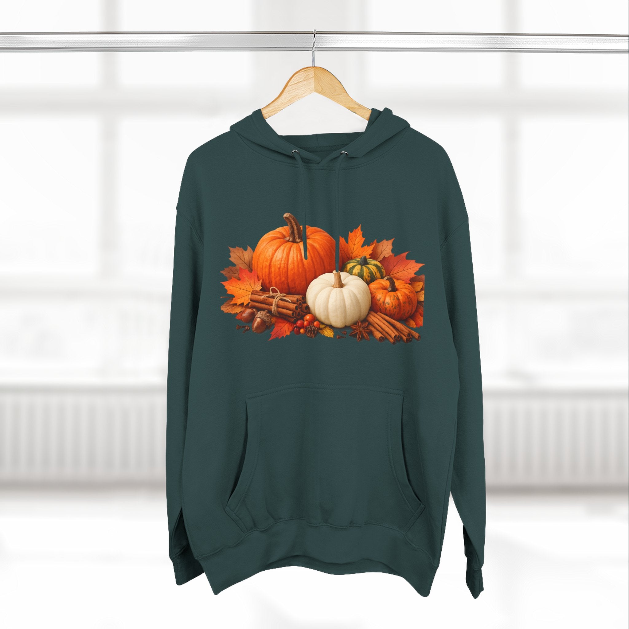 Autumn Pumpkin Fall Hoodie — Cozy Thanksgiving Harvest Sweatshirt