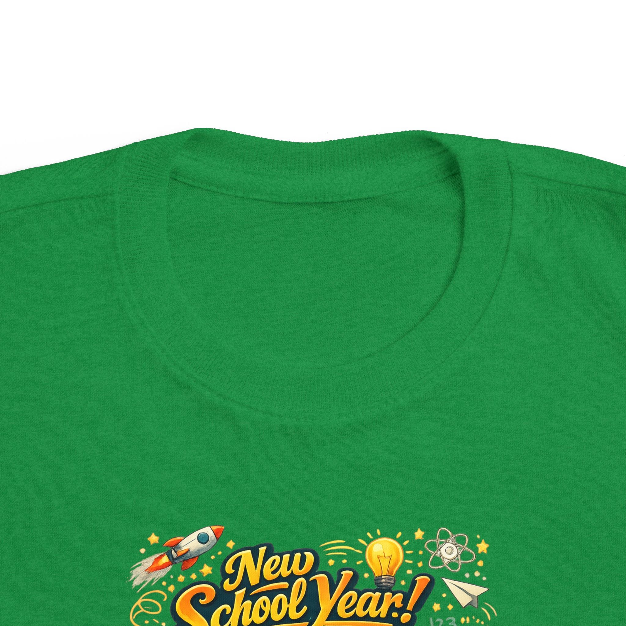 Toddler Tee — "New School Year, New Me" Back-to-School Graphic Shirt