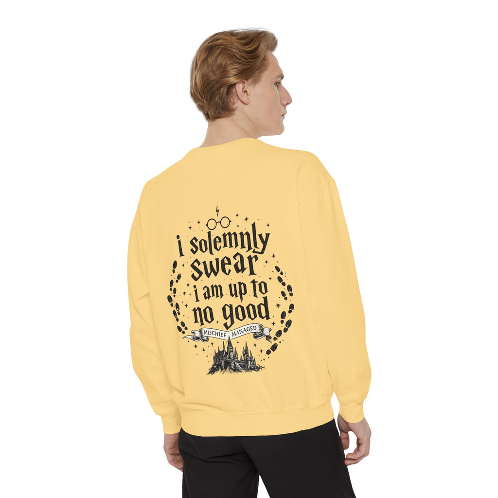 Solemnly Swear Sweatshirt — 'I Solemnly Swear I Am Up to No Good' Graphic Sweatshirt