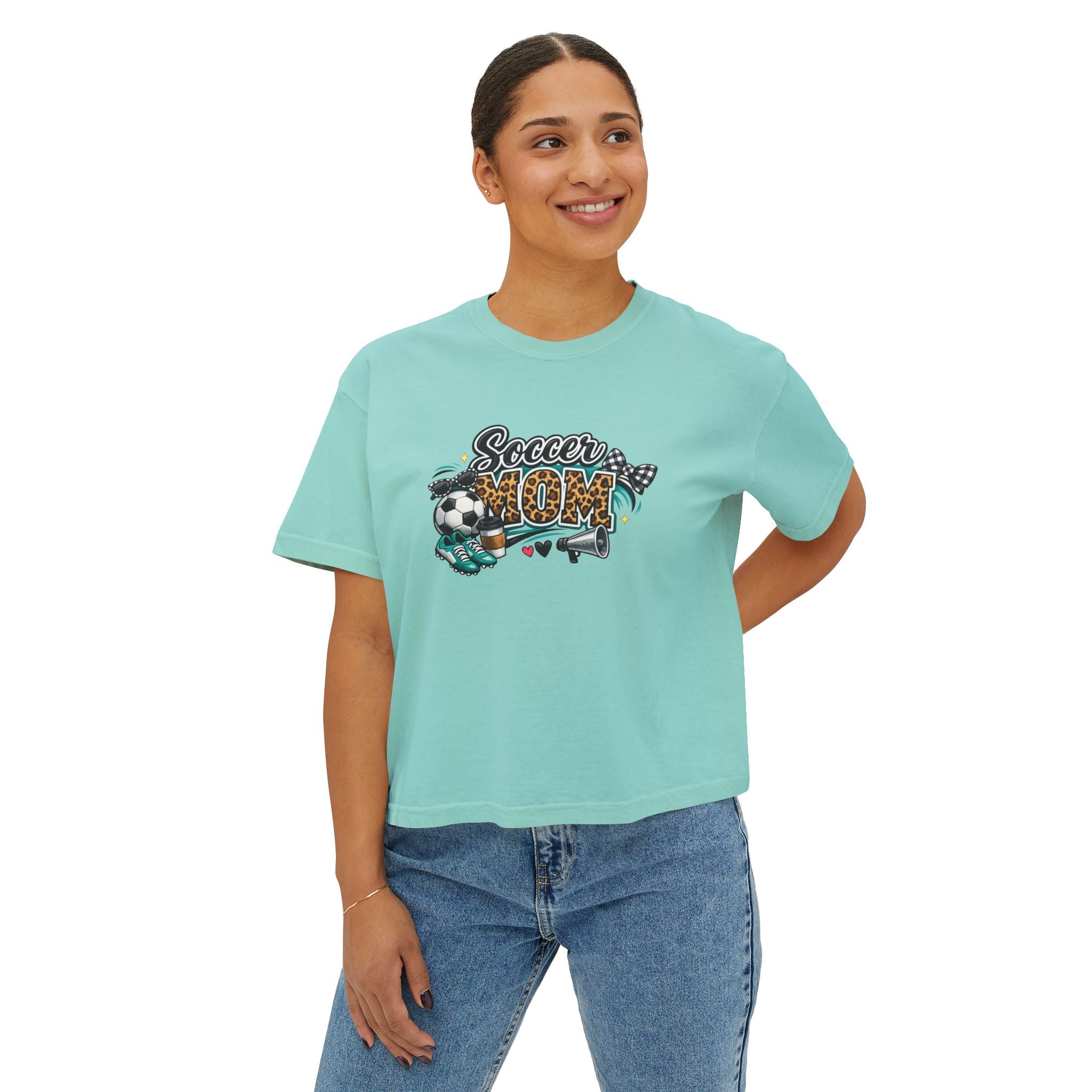 Soccer Mom Boxy Tee — Women's Casual Soccer Mom Shirt