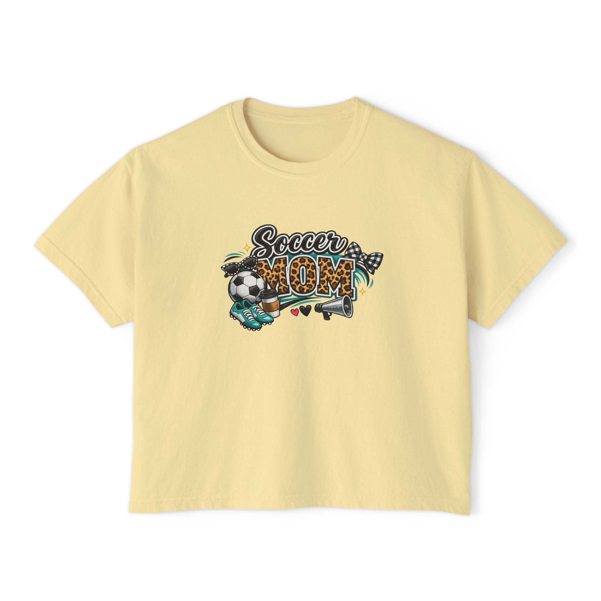 Soccer Mom Boxy Tee — Women's Casual Soccer Mom Shirt