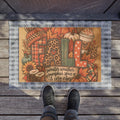 Fall Doormat — "Fall: Sweater Weather, Pumpkin Spice & Cozy Vibes" Autumn Welcome Mat