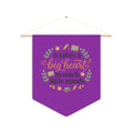 Teacher Pennant – "It Takes a Big Heart to Teach Little Minds" Wall Banner