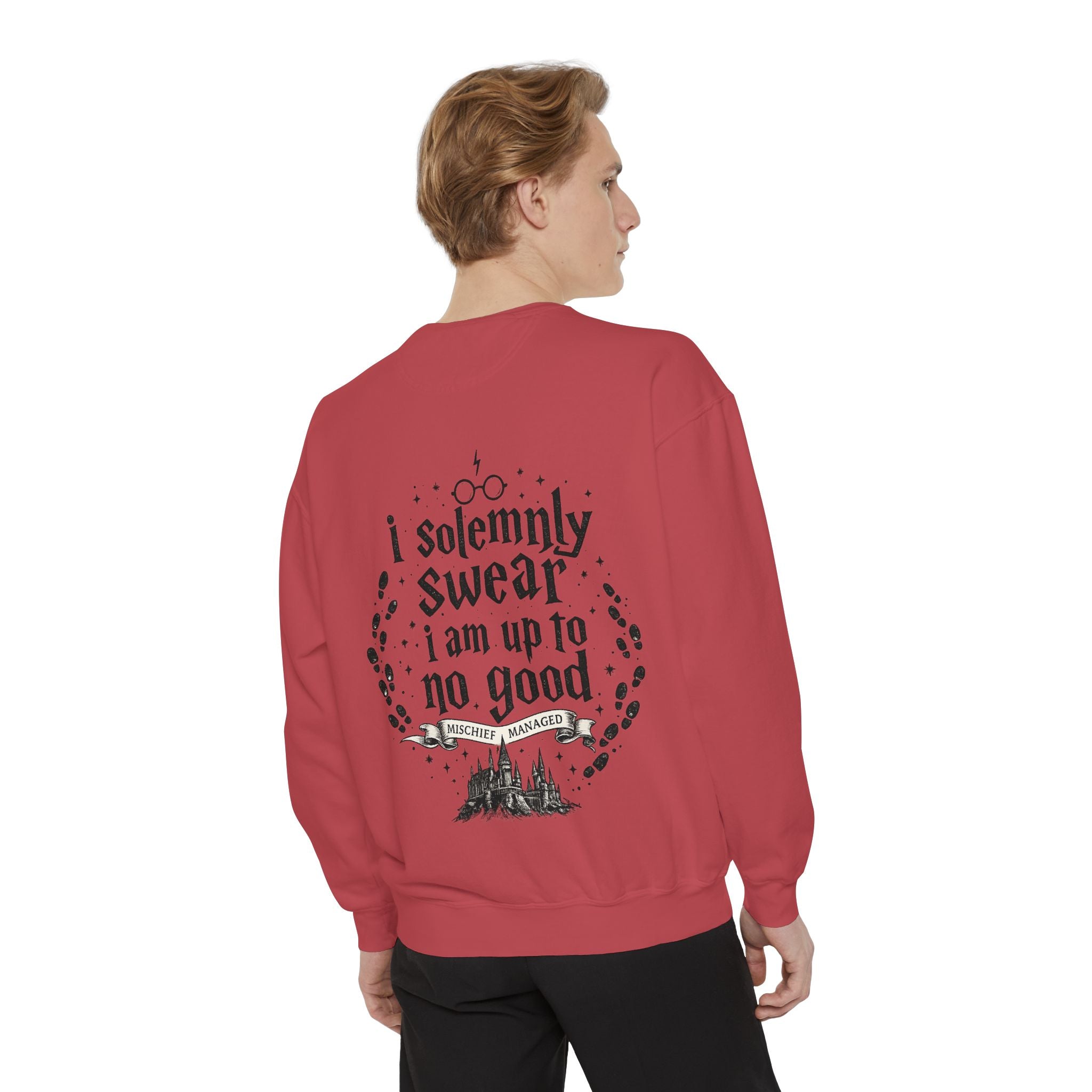Solemnly Swear Sweatshirt — 'I Solemnly Swear I Am Up to No Good' Graphic Sweatshirt