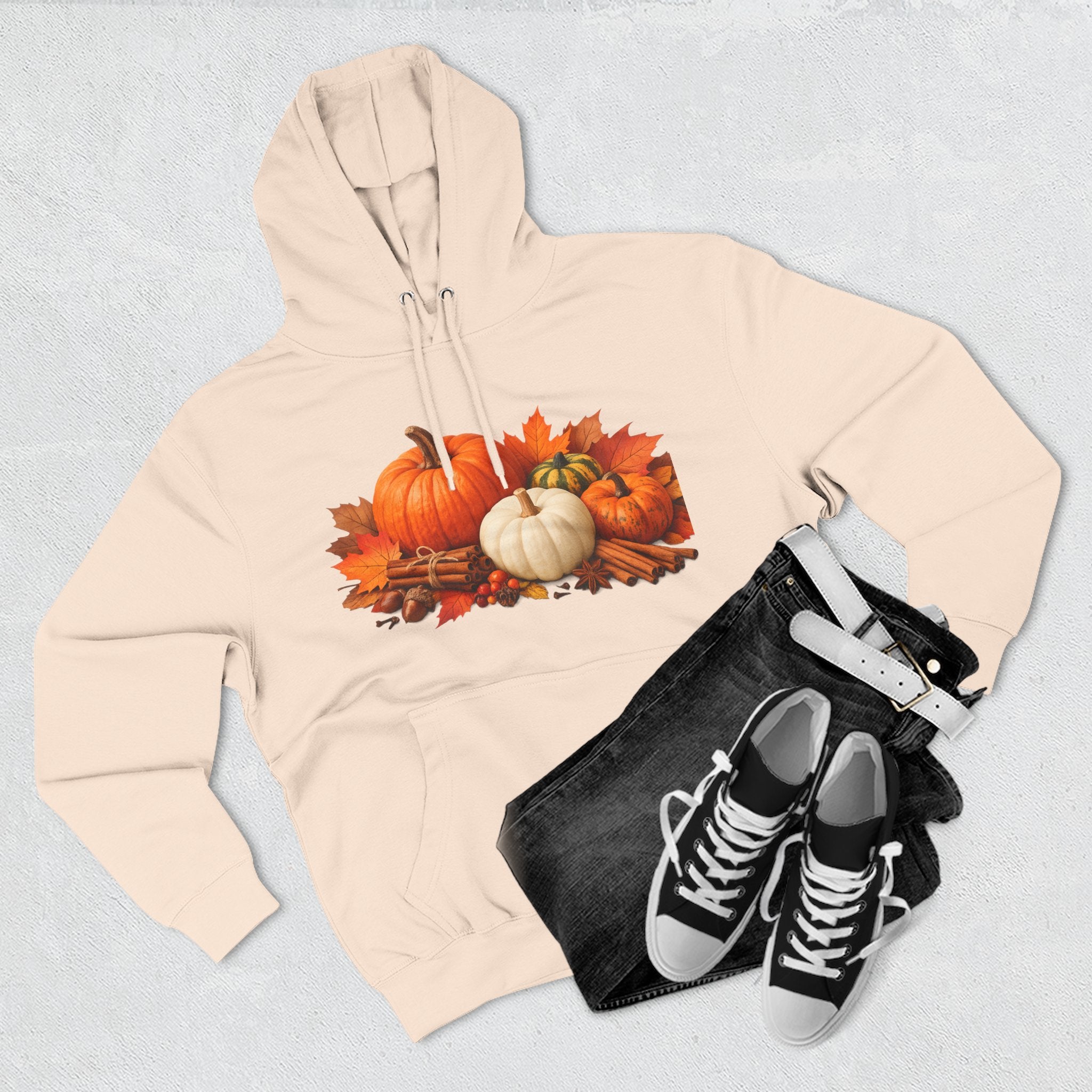 Autumn Pumpkin Fall Hoodie — Cozy Thanksgiving Harvest Sweatshirt