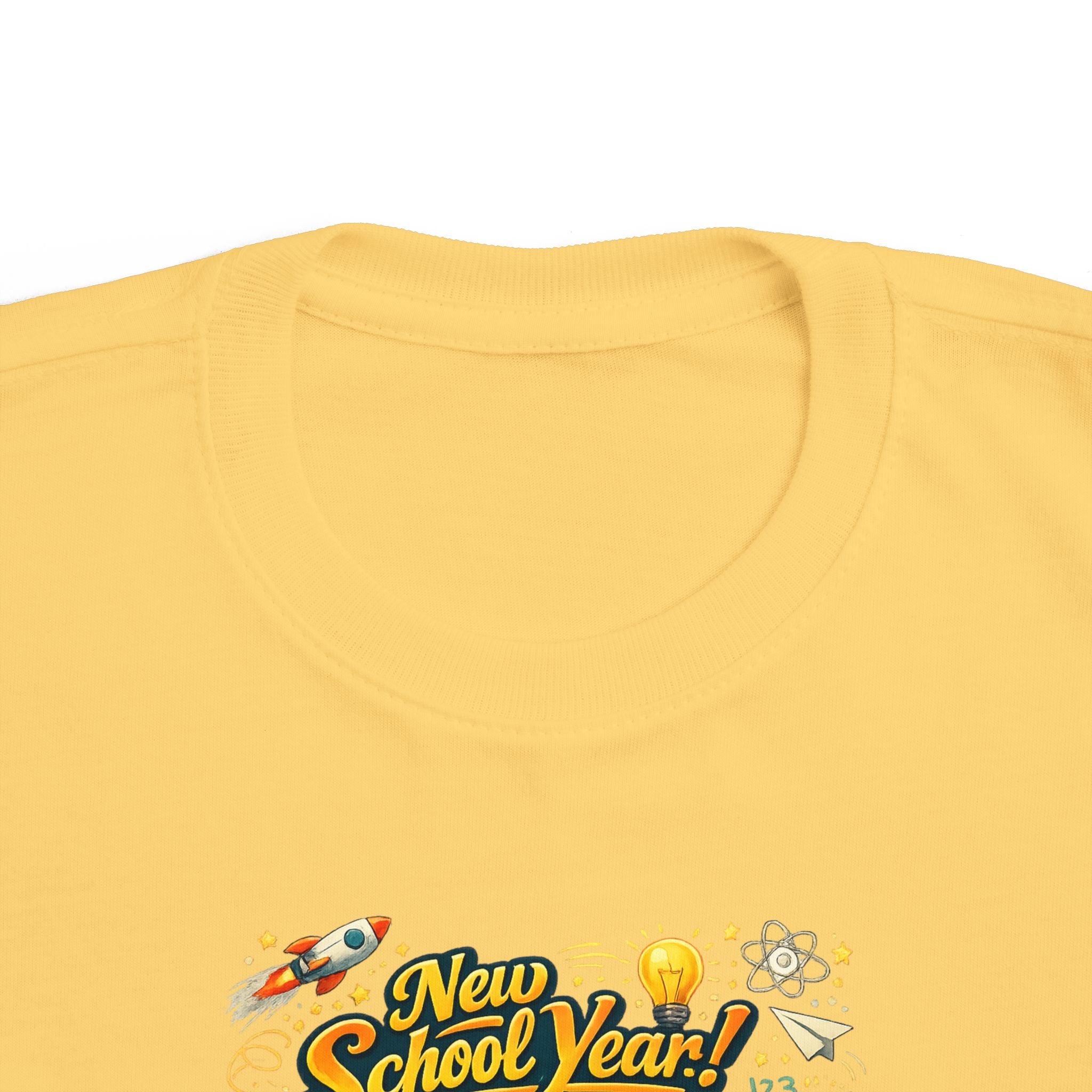 Toddler Tee — "New School Year, New Me" Back-to-School Graphic Shirt
