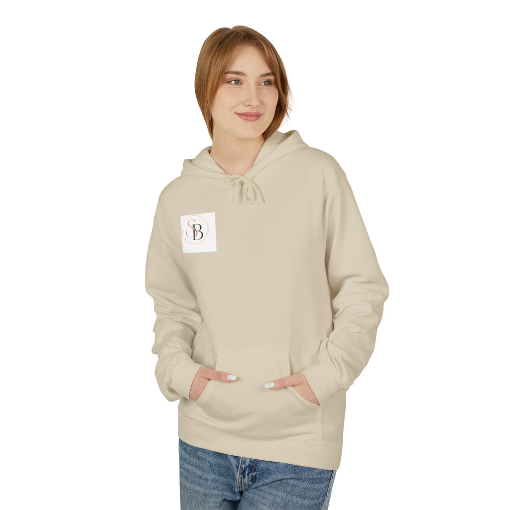 Monogram SB Minimal Logo Hoodie – Elegant Rose Gold Initials Pullover