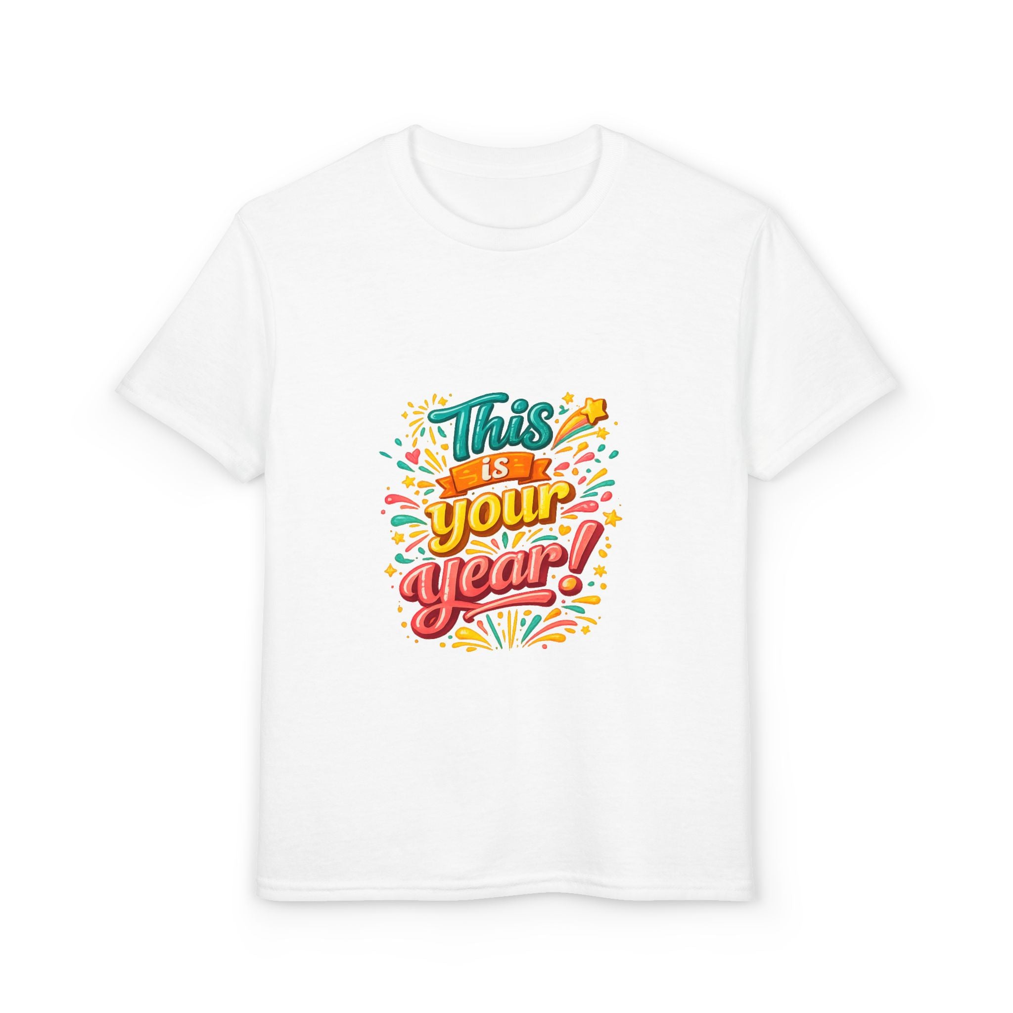Youth T‑Shirt — "This Is Your Year" Motivational Graphic Tee for Kids