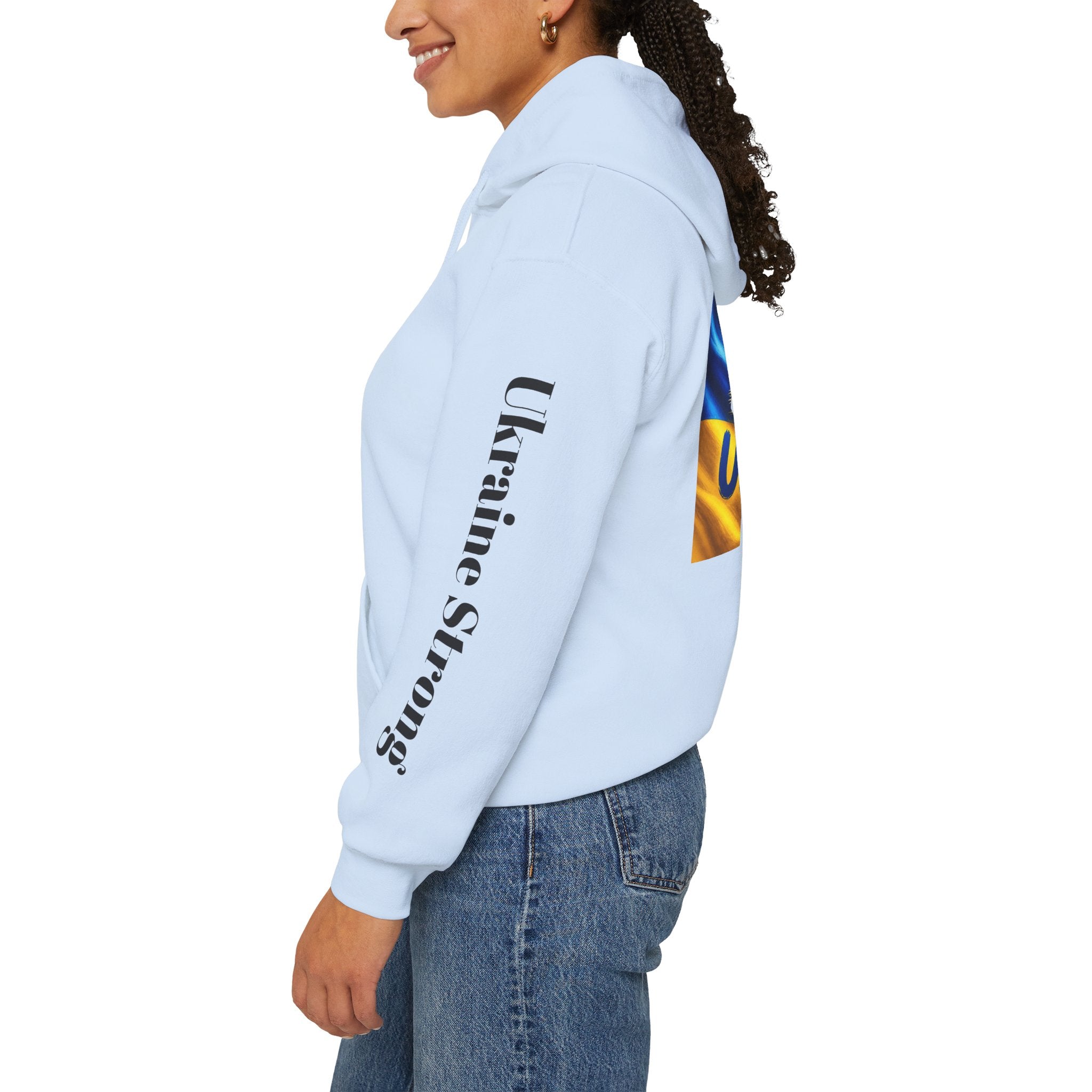 Stand With Ukraine Hoodie — Support Ukraine Graphic Pullover ("Stand With Ukraine")