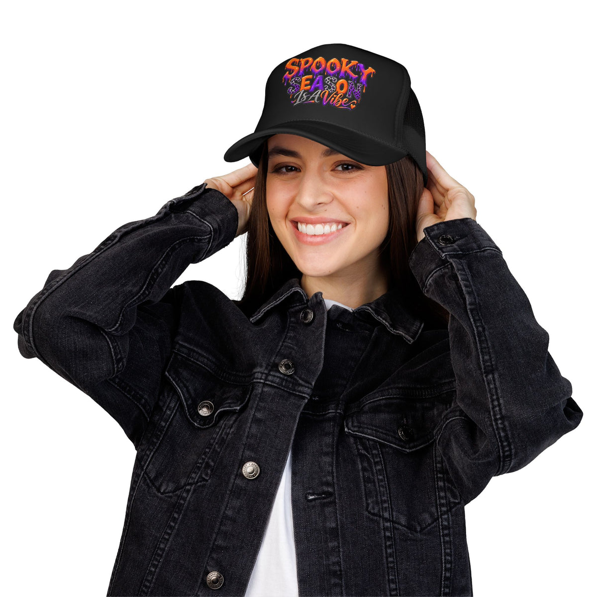 Spooky Season Is A Vibe Trucker Hat