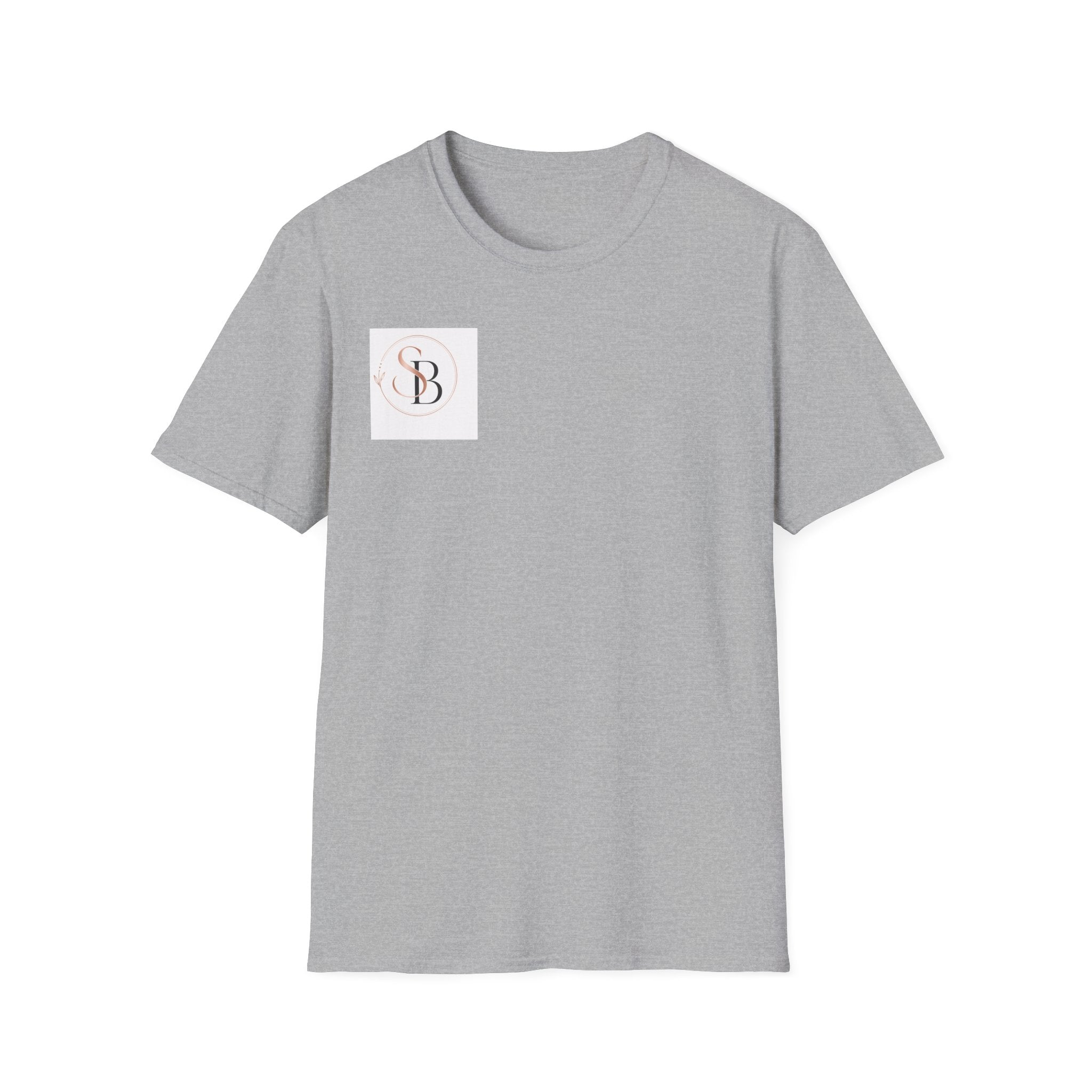 Monogram SB Minimalist T‑Shirt — Rose Gold Circle Logo