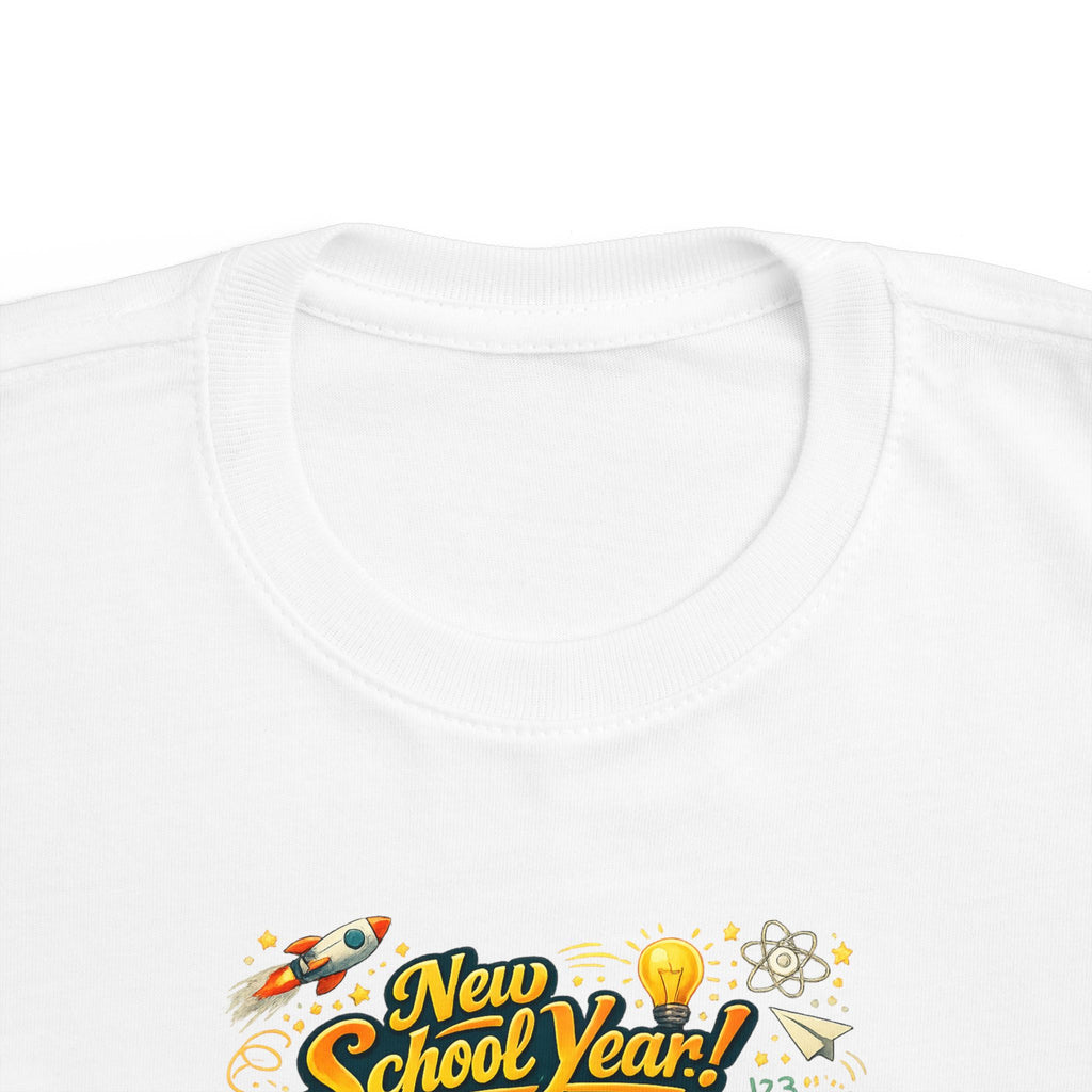 Toddler Tee — "New School Year, New Me" Back-to-School Graphic Shirt