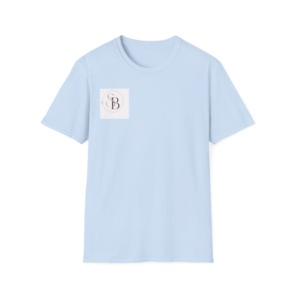 Monogram SB Minimalist T‑Shirt — Rose Gold Circle Logo
