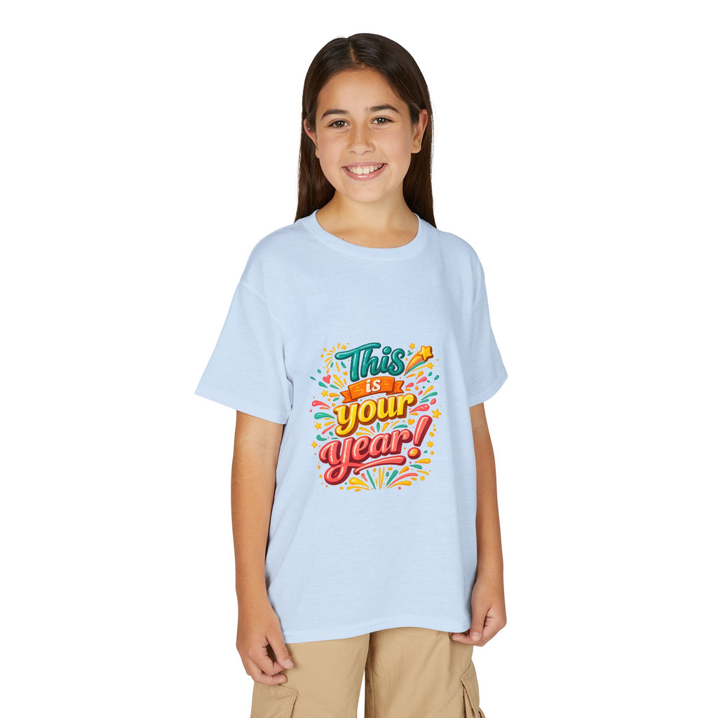 Youth T‑Shirt — "This Is Your Year" Motivational Graphic Tee for Kids