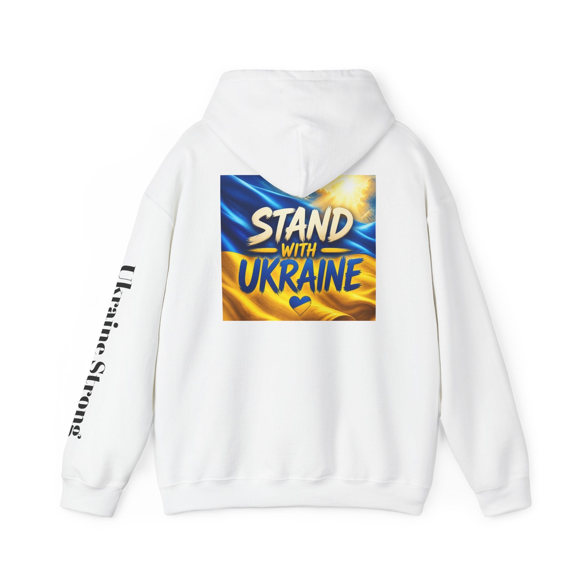 Stand With Ukraine Hoodie — Support Ukraine Graphic Pullover ("Stand With Ukraine")