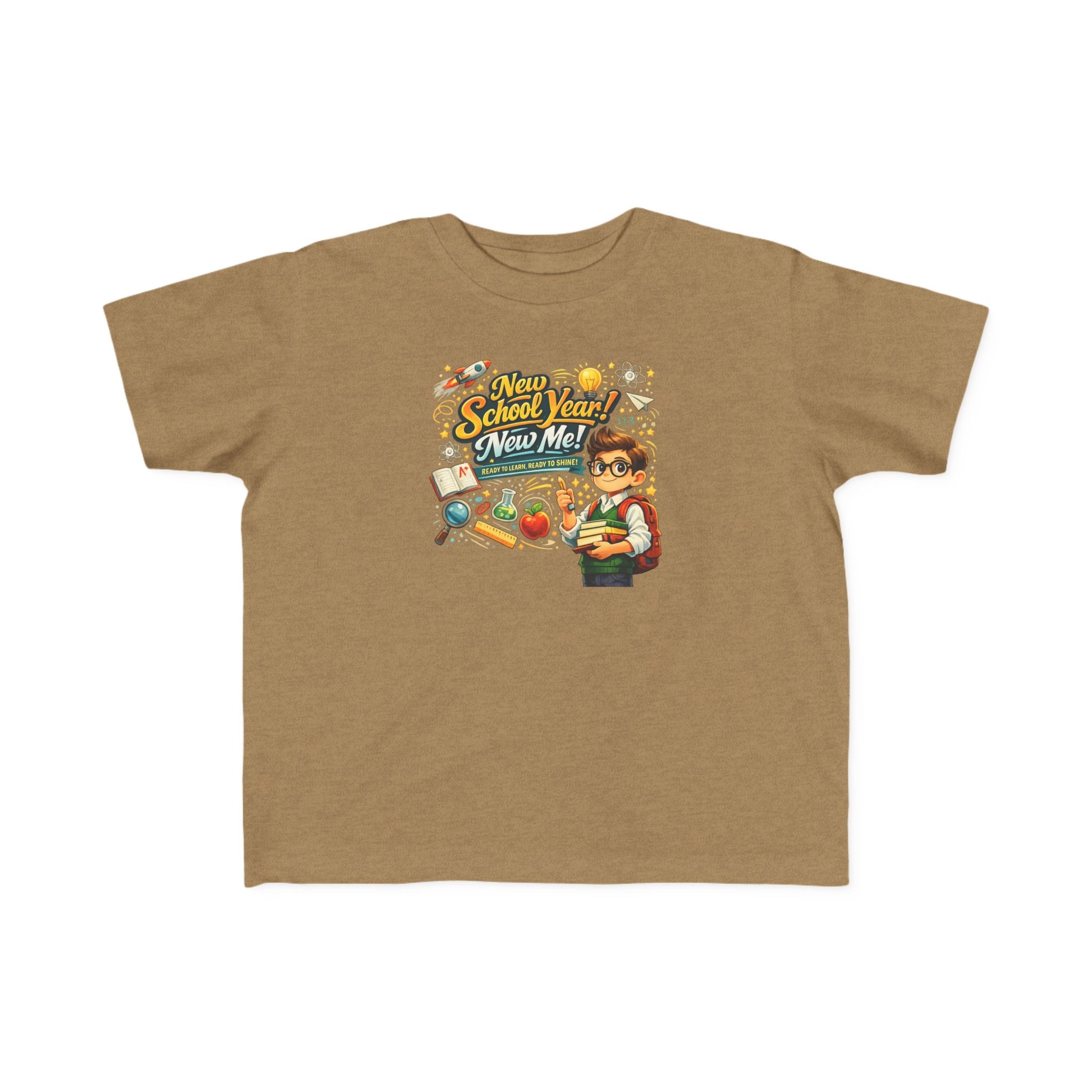 Toddler Tee — "New School Year, New Me" Back-to-School Graphic Shirt