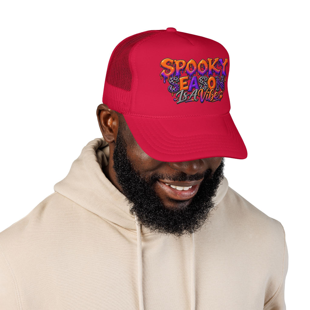 Spooky Season Is A Vibe Trucker Hat