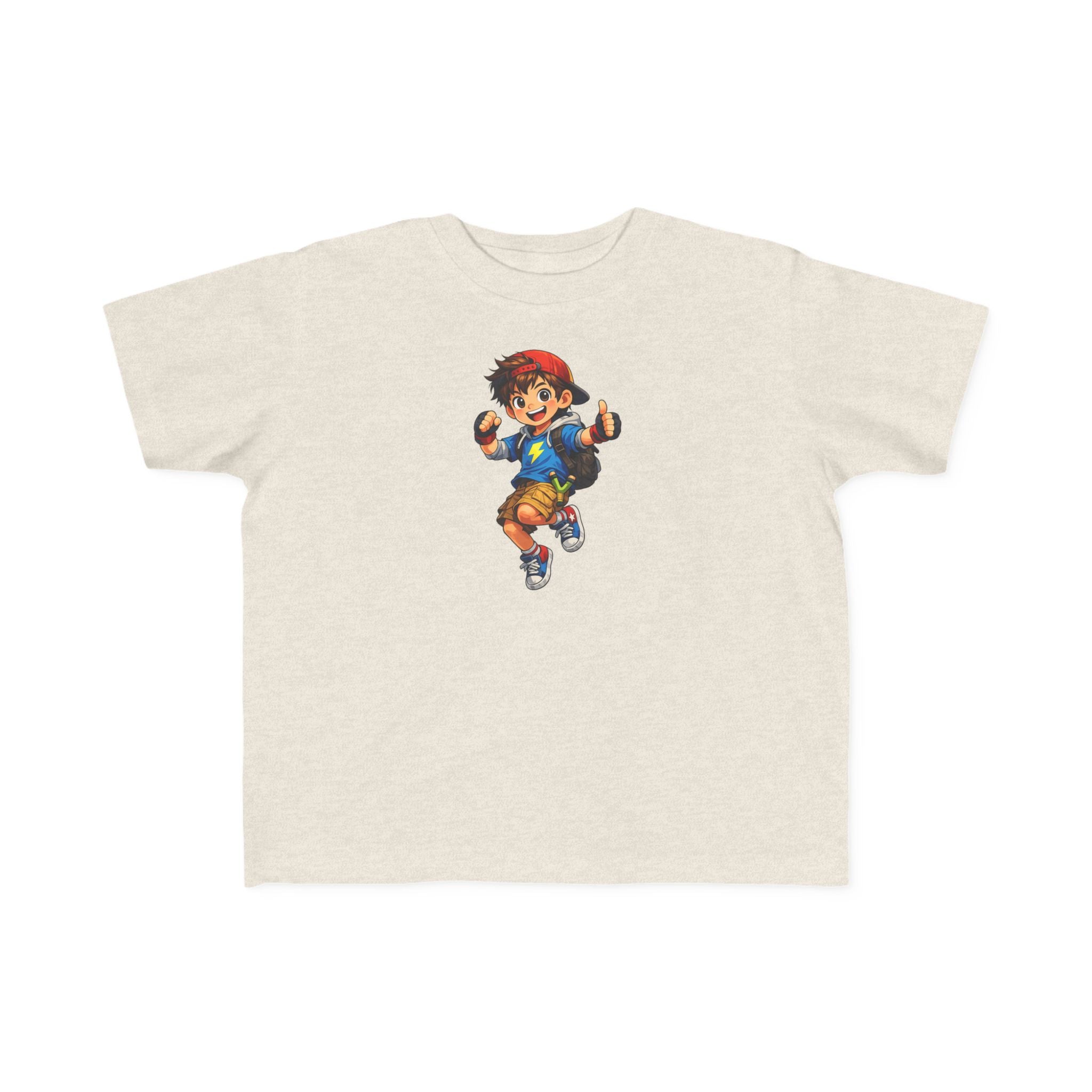 Toddler Tee — Lightning Superhero Character Graphic