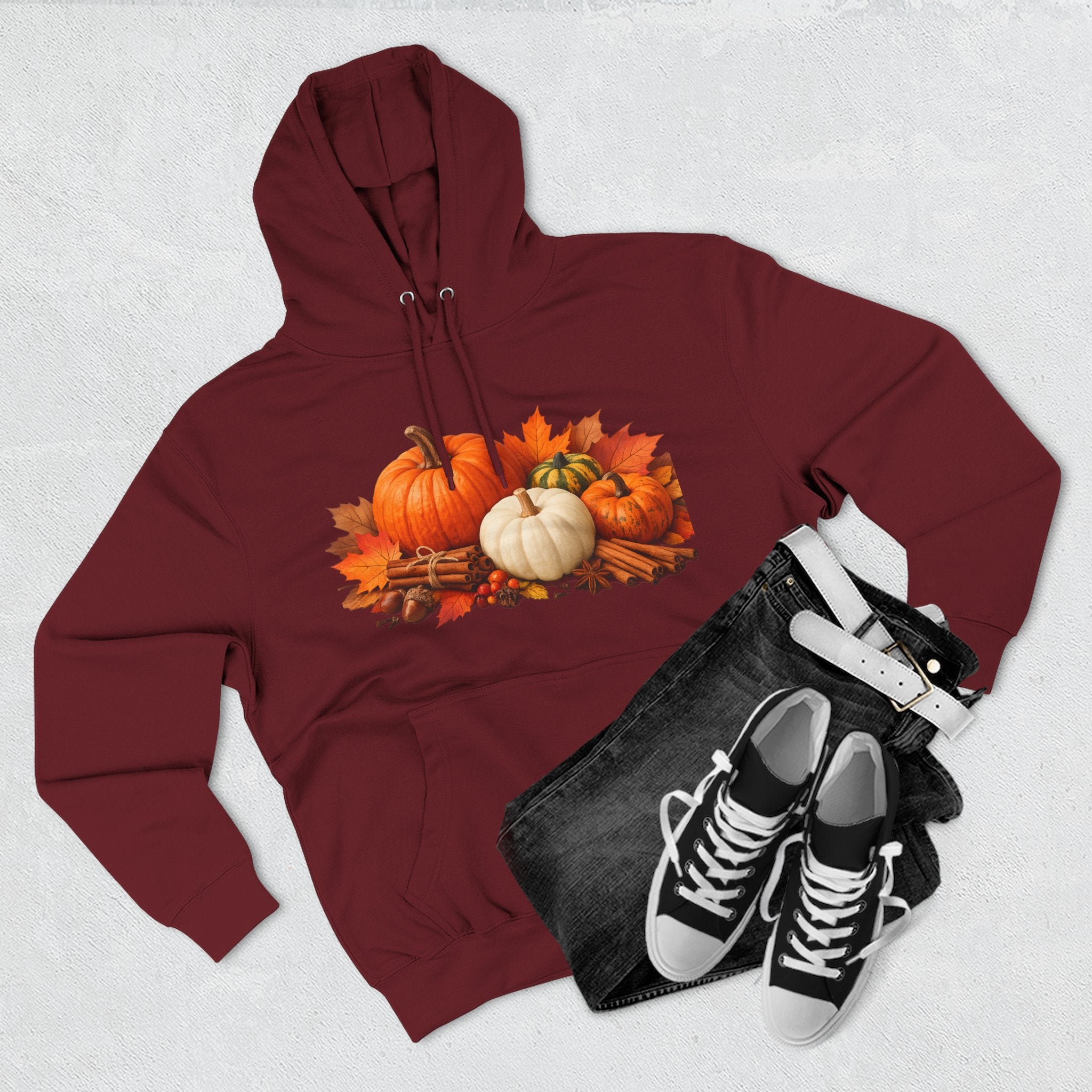 Autumn Pumpkin Fall Hoodie — Cozy Thanksgiving Harvest Sweatshirt