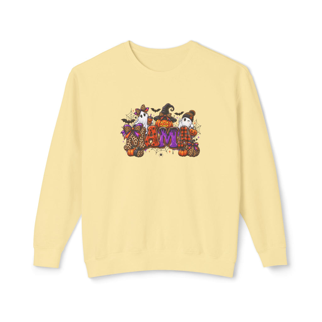Halloween Mom Crewneck Sweatshirt — Cute Pumpkin Witch Cats Autumn Graphic