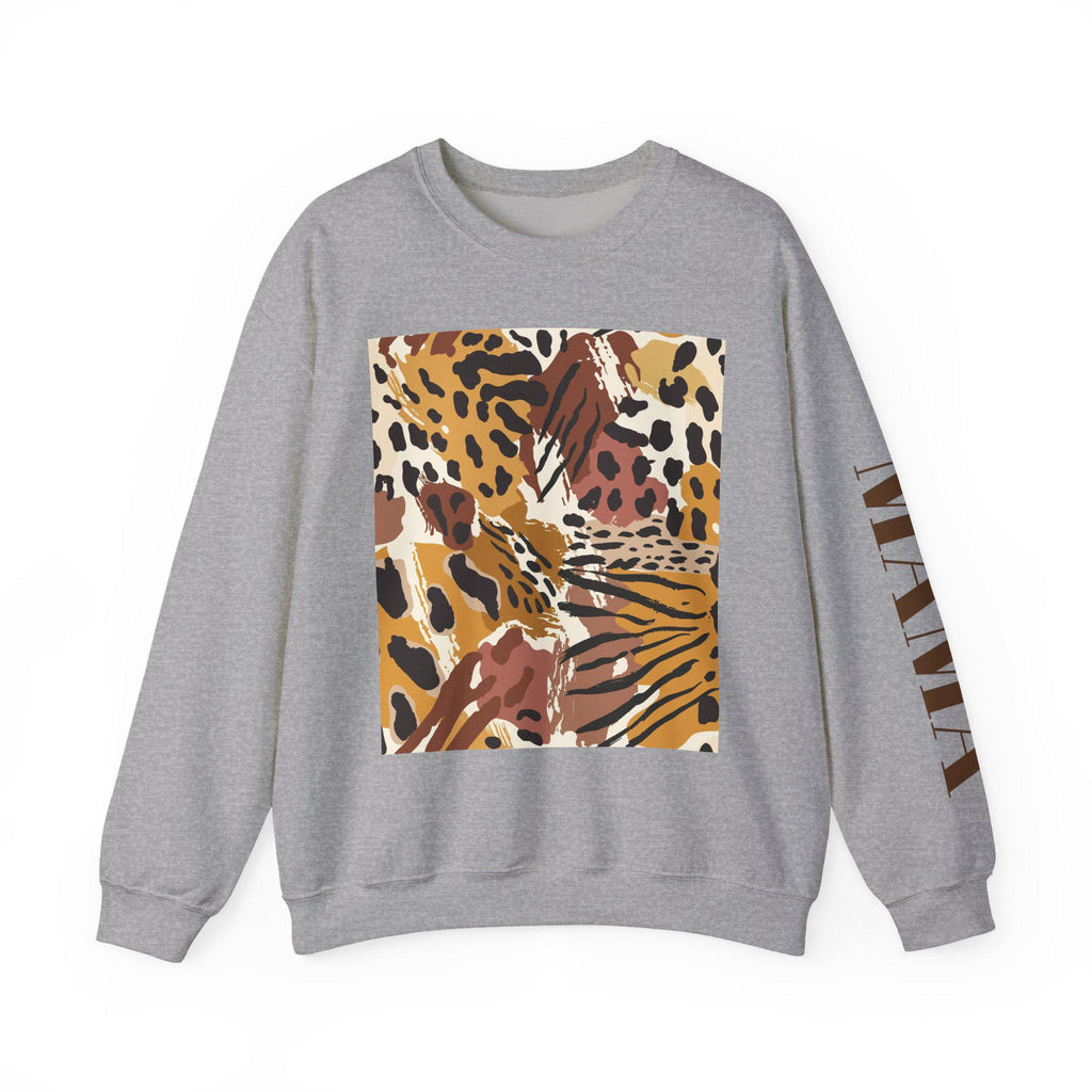 Leopard Tropical Print Sweatshirt | Animal Print Crewneck