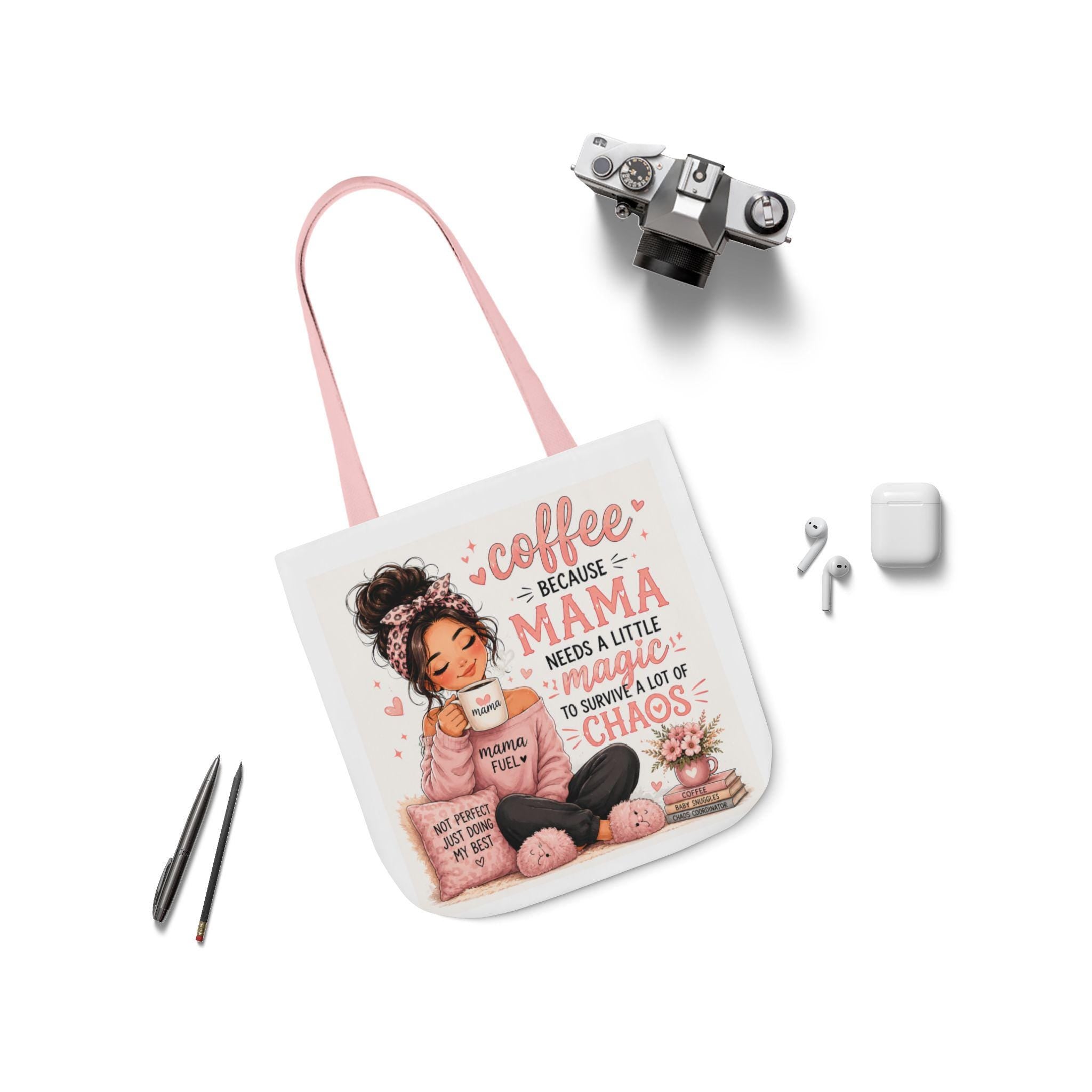 Canvas Tote Bag, 5-Color Straps