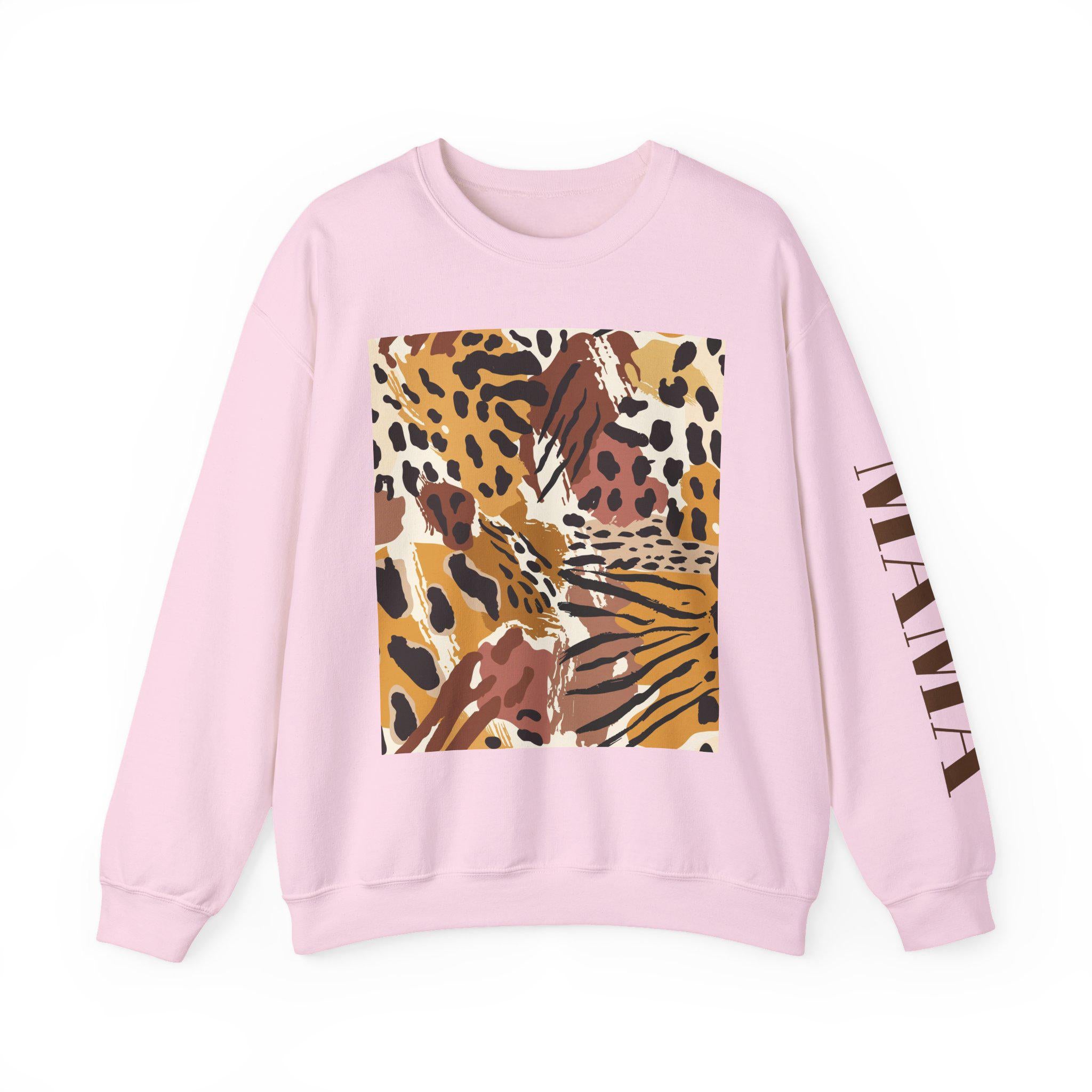 Leopard Tropical Print Sweatshirt | Animal Print Crewneck