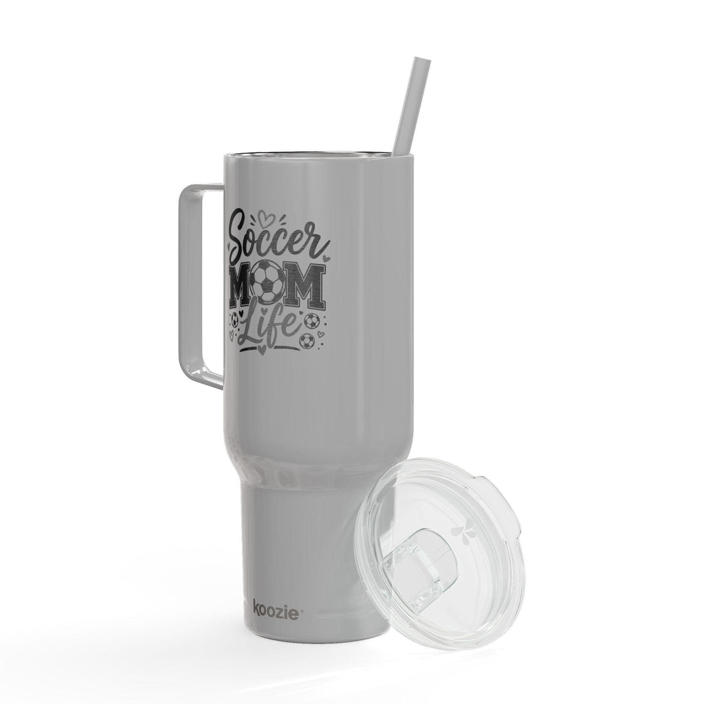 Soccer Mom Life 40oz Tumbler | Insulated Stainless Steel Travel Mug with Lid