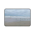 Personal Beach Scene Desk Mat, Seagulls Ocean Waves Neoprene Pad (12" x 18")