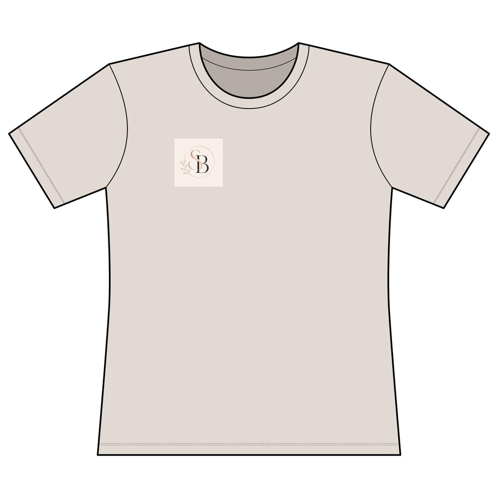Minimal Monogram B Chest Logo T-Shirt | Initial B Graphic Tee