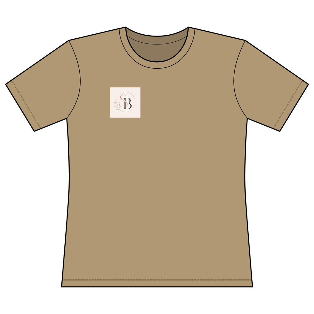 Minimal Monogram B Chest Logo T-Shirt | Initial B Graphic Tee