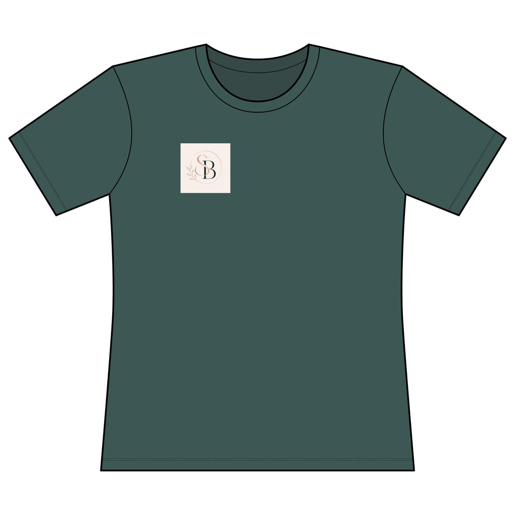 Minimal Monogram B Chest Logo T-Shirt | Initial B Graphic Tee
