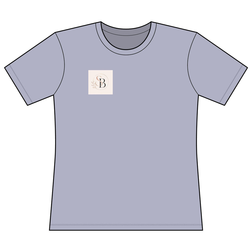 Minimal Monogram B Chest Logo T-Shirt | Initial B Graphic Tee