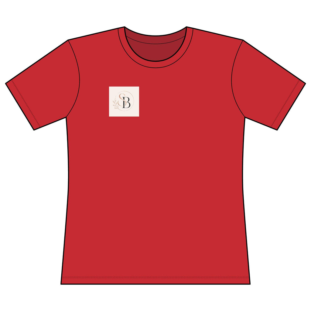 Minimal Monogram B Chest Logo T-Shirt | Initial B Graphic Tee
