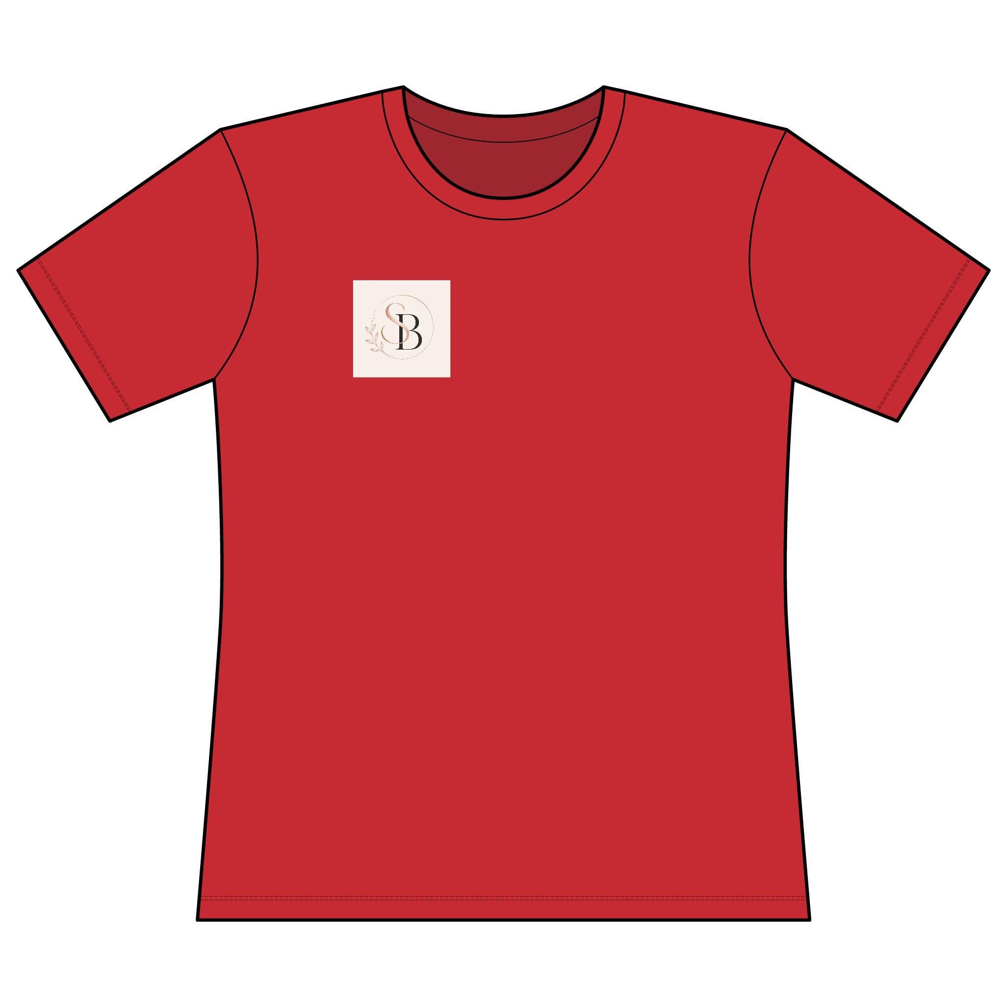 Minimal Monogram B Chest Logo T-Shirt | Initial B Graphic Tee