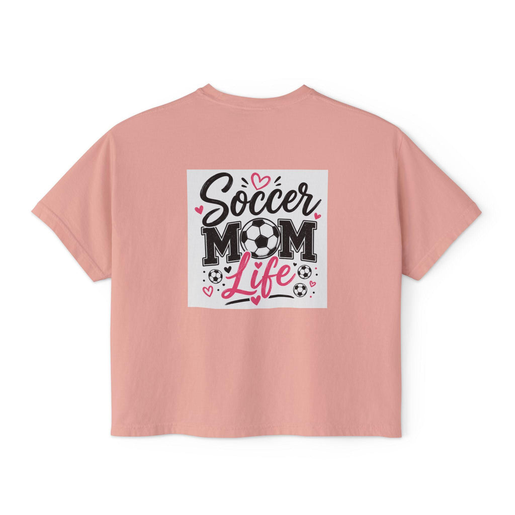 Soccer Mom Life Tee | Women's Boxy Tee, Soccer Mom Shirt, Mom Soccer Top