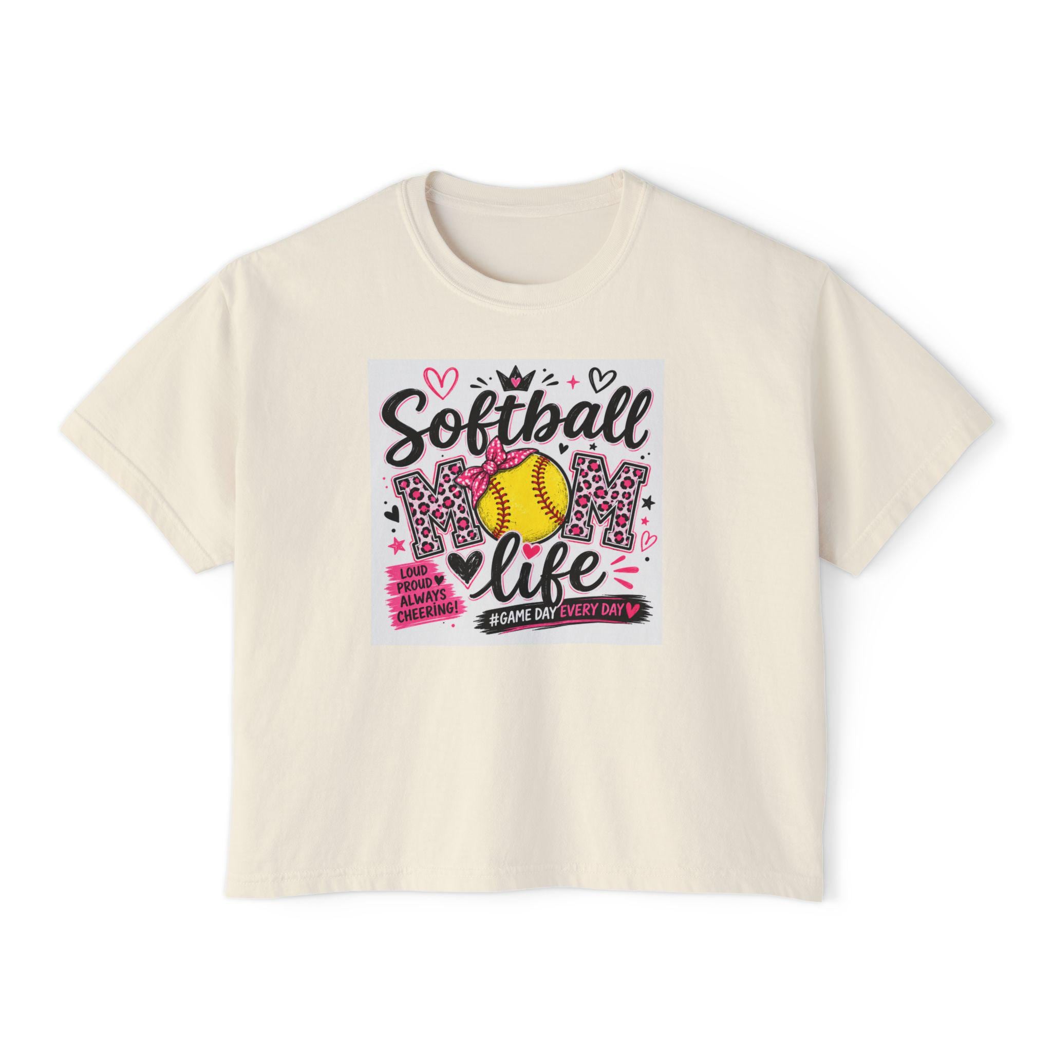 Softball Mom Life T-Shirt | Softball Graphic Tee, Mom Shirt