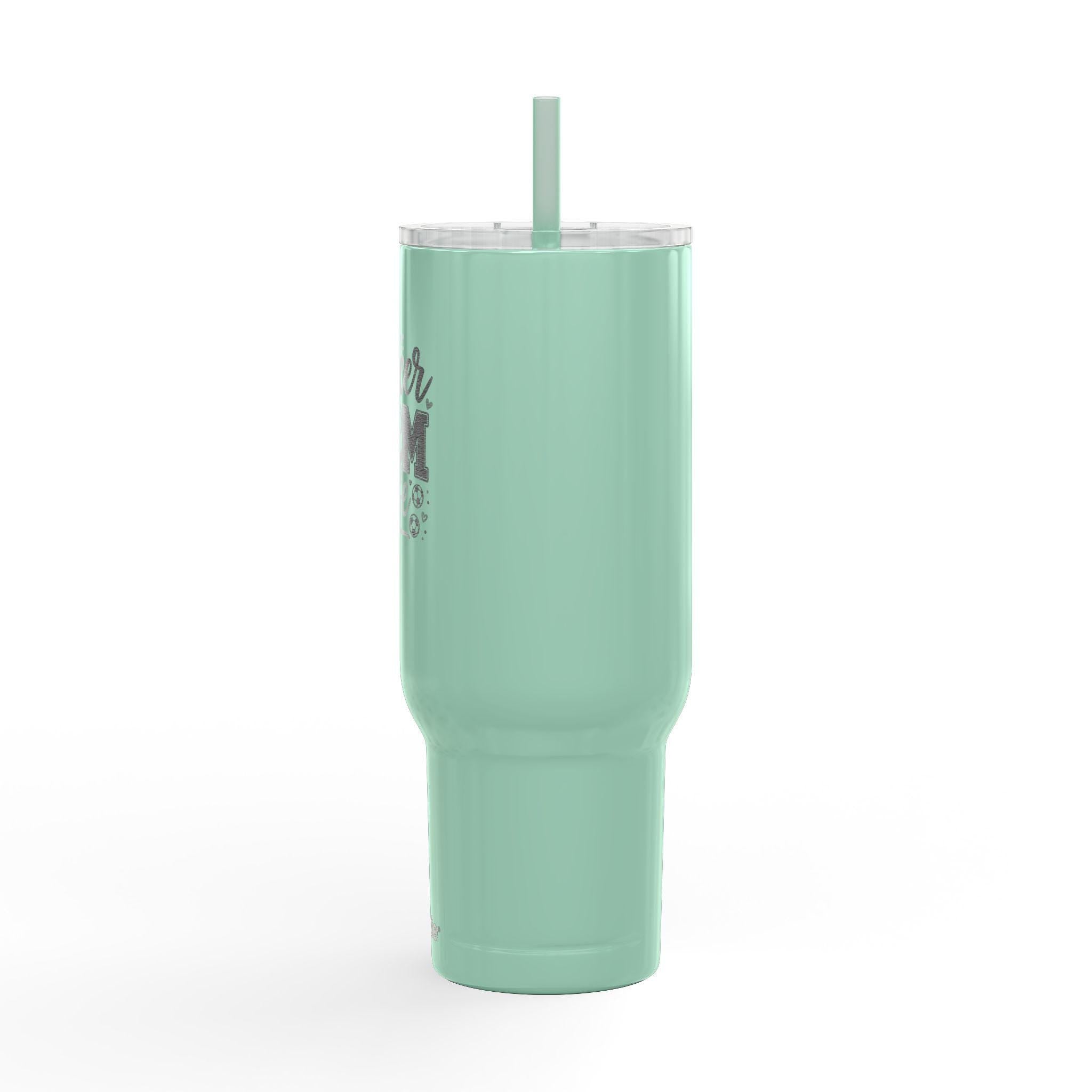 Soccer Mom Life 40oz Tumbler | Insulated Stainless Steel Travel Mug with Lid