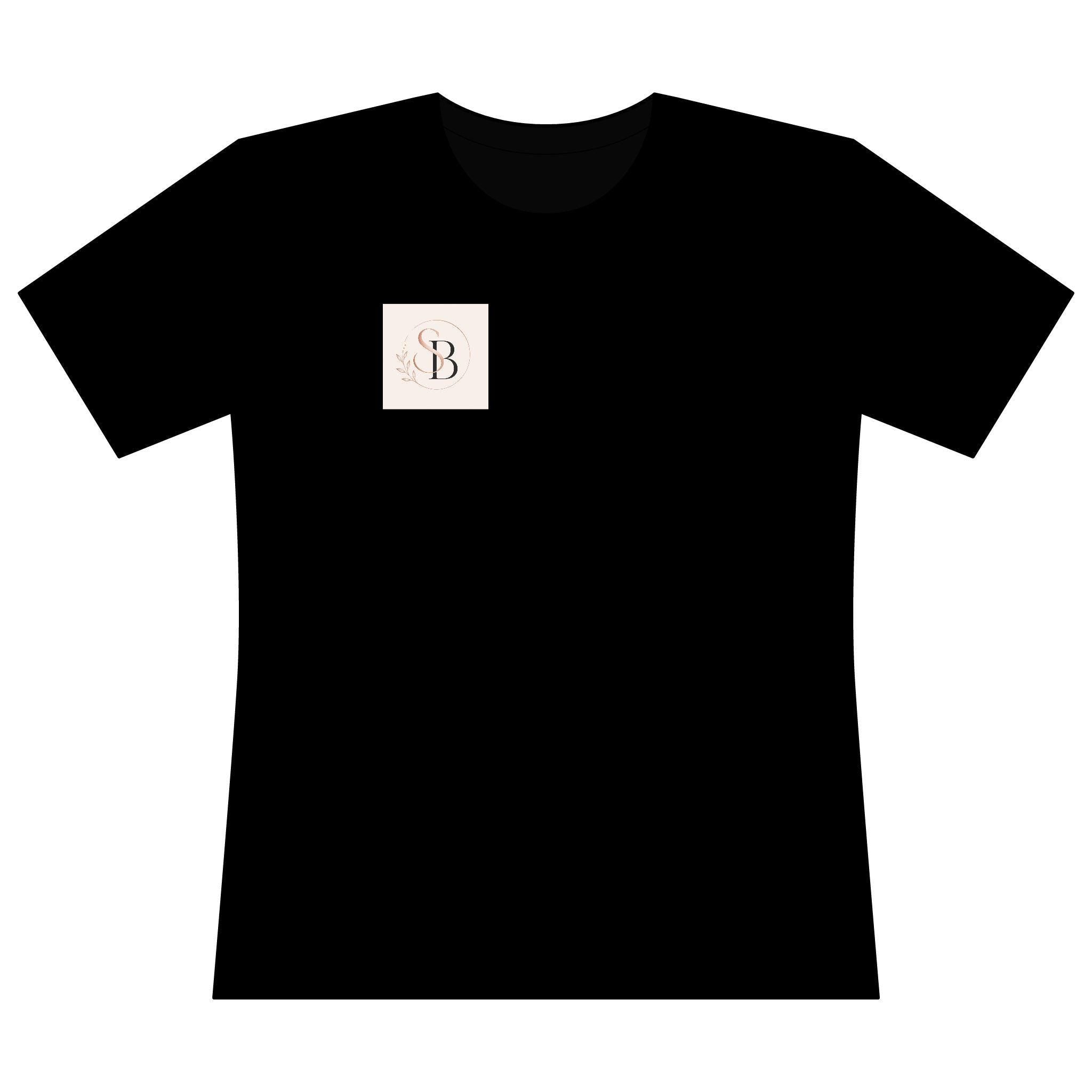 Minimal Monogram B Chest Logo T-Shirt | Initial B Graphic Tee