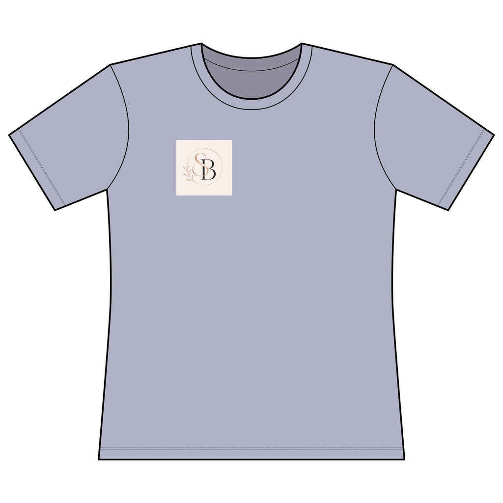 Monogram Initial B Chest Logo T-Shirt | Minimal Script Emblem
